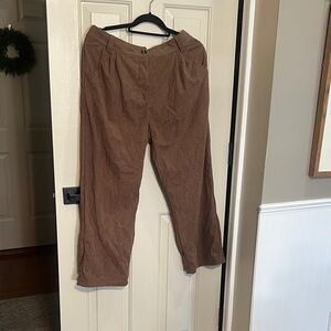 HALARA women’s  Corduroy Trousers in Brown